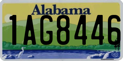 AL license plate 1AG8446