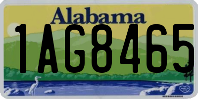 AL license plate 1AG8465