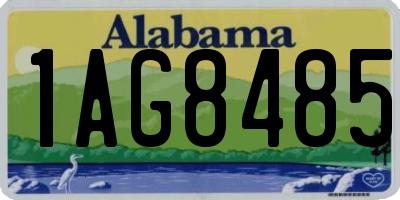 AL license plate 1AG8485