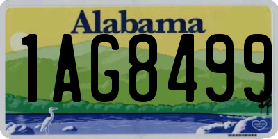 AL license plate 1AG8499