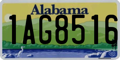 AL license plate 1AG8516