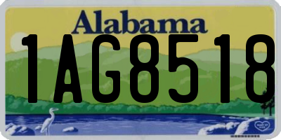 AL license plate 1AG8518