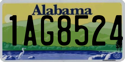 AL license plate 1AG8524