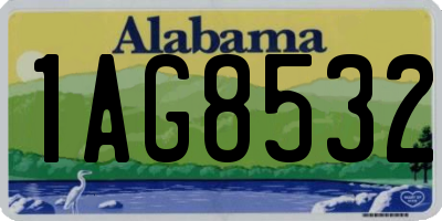 AL license plate 1AG8532