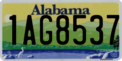 AL license plate 1AG8537