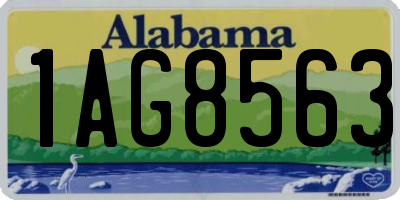 AL license plate 1AG8563
