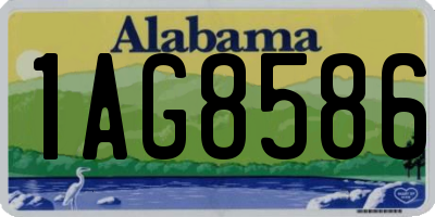 AL license plate 1AG8586
