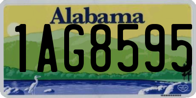 AL license plate 1AG8595
