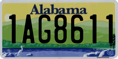 AL license plate 1AG8611