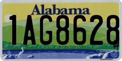 AL license plate 1AG8628
