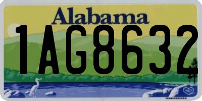 AL license plate 1AG8632