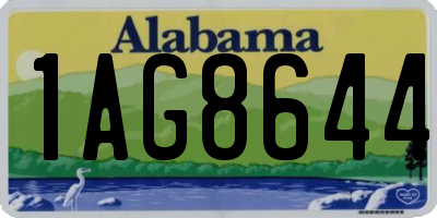 AL license plate 1AG8644