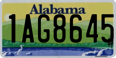 AL license plate 1AG8645