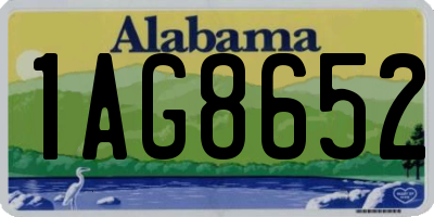 AL license plate 1AG8652