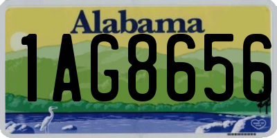 AL license plate 1AG8656
