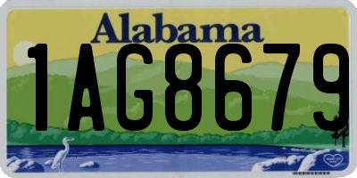 AL license plate 1AG8679