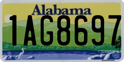 AL license plate 1AG8697