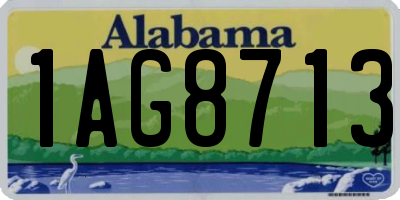 AL license plate 1AG8713