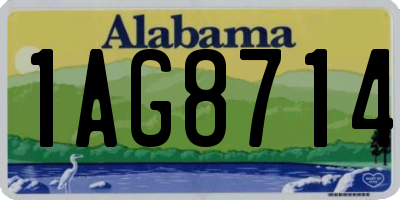 AL license plate 1AG8714