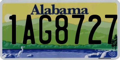 AL license plate 1AG8727