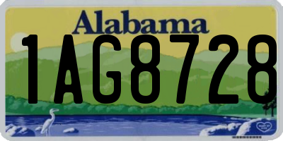 AL license plate 1AG8728