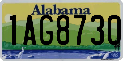 AL license plate 1AG8730