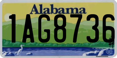 AL license plate 1AG8736