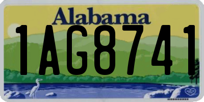 AL license plate 1AG8741