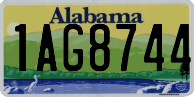 AL license plate 1AG8744