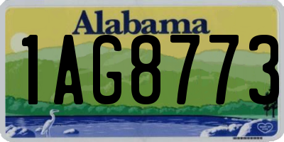 AL license plate 1AG8773