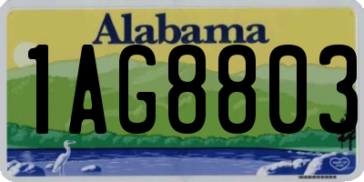 AL license plate 1AG8803