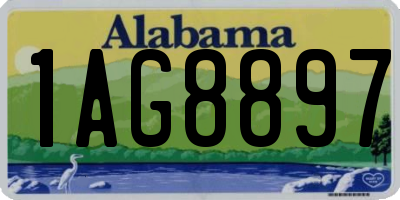 AL license plate 1AG8897