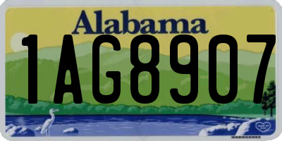 AL license plate 1AG8907
