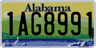 AL license plate 1AG8991