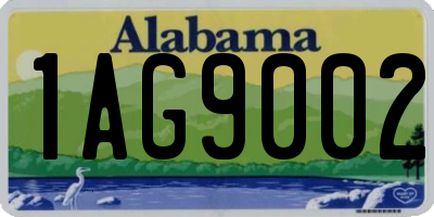 AL license plate 1AG9002