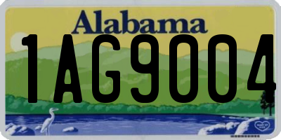 AL license plate 1AG9004