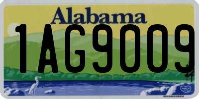 AL license plate 1AG9009