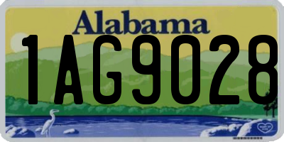 AL license plate 1AG9028