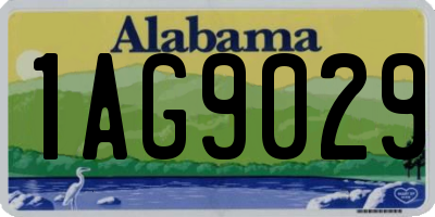AL license plate 1AG9029