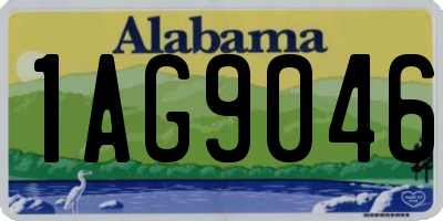 AL license plate 1AG9046