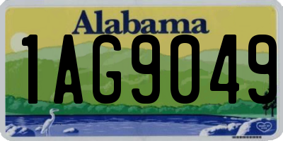 AL license plate 1AG9049