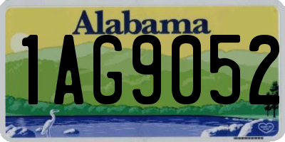 AL license plate 1AG9052