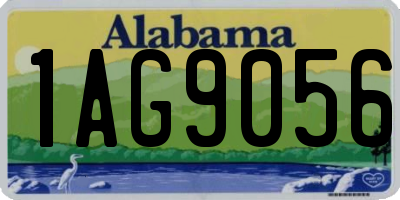 AL license plate 1AG9056