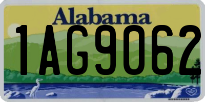 AL license plate 1AG9062