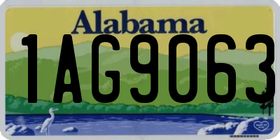 AL license plate 1AG9063