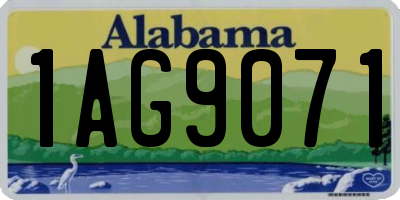 AL license plate 1AG9071