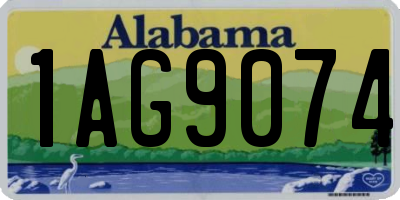 AL license plate 1AG9074