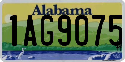AL license plate 1AG9075