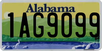 AL license plate 1AG9099