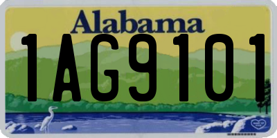 AL license plate 1AG9101